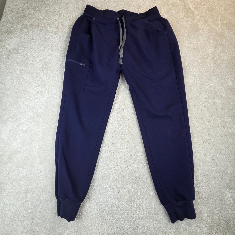 Figs Zamora Joggers Scrub Pants Womens Size Medium Blue Medical Utility